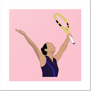 tennis leylah Posters and Art